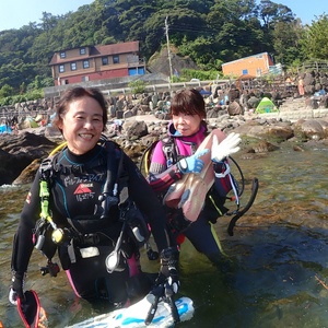 水温急上昇！真夏の琴ヶ浜でダイビングスキル練習