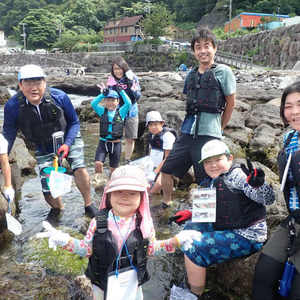 雨予報が一転いい天気のシュノーケリング＆磯遊び