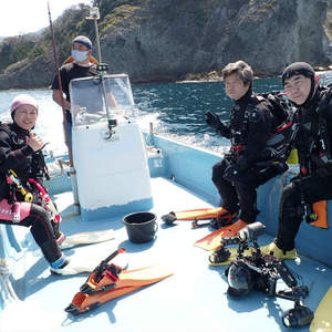 海底遺跡探検気分でダイビングできます。