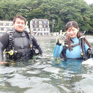 初めての海洋実習とファンダイビングで大雨の大瀬へ