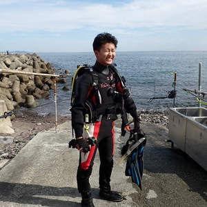ダイビングライセンスコース,海洋実習を江之浦で
